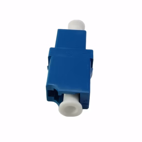 Singlemode-LC/APC-Duplex-Glasfaseradapter aus Kunststoff ohne Flansch